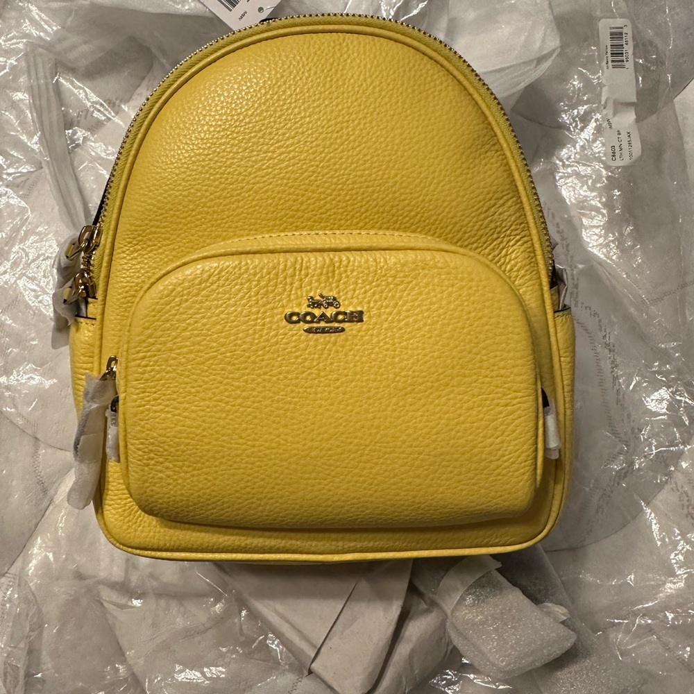 NWT RARE Coach Mini Court Retro Yellow